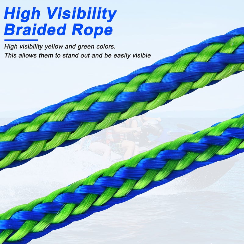 SILANON Docking Lines Rope Mooring Bungee - PWC Dock Rope 7FT 10FT 14FT with Foam Float for Personal Watercraft Kayak, Jet Ski, SeaDoo, Boat, Pontoon Bungee Docking Line Rope (0.39inch 10ft) - Image 4